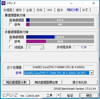 Intel处理器40周年纪念版i7-8086K曝光跑分：加速5.1GHz