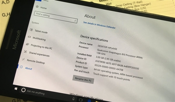 Lumia 950 XL成功运行Win10 ARM系统：下一步搞定exe