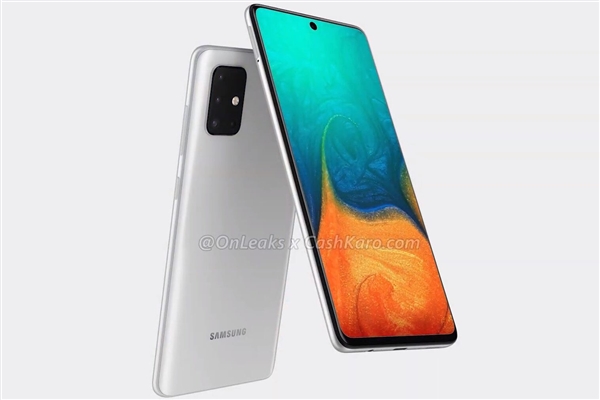 三星Galaxy A71外形渲染曝光：后置方形四摄的廉价版Note10